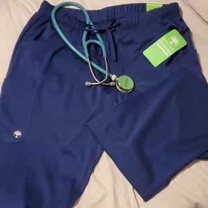 NWT Healing Hands HH Works Large Navy Scrub Pants